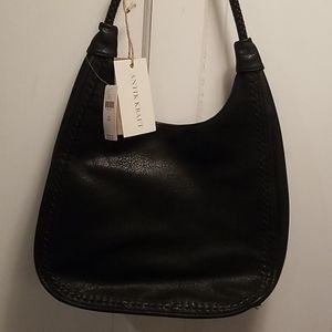 Black satchel purse